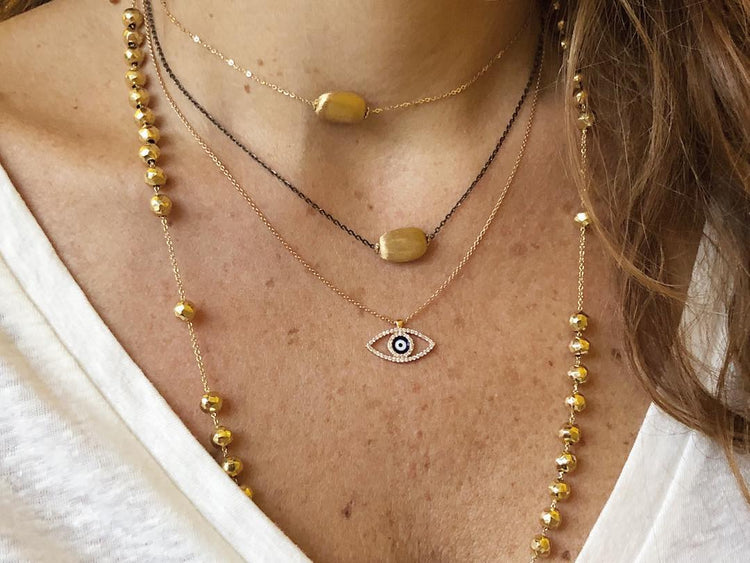 18k Solid Gold Necklaces - R. Mouzannar Jewelry