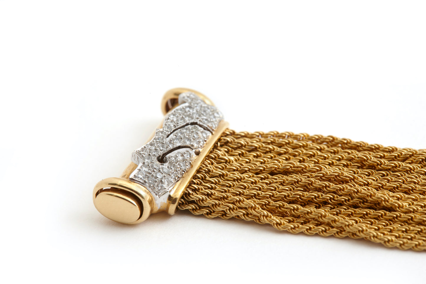 Bracelet in 18k Gold With Diamonds