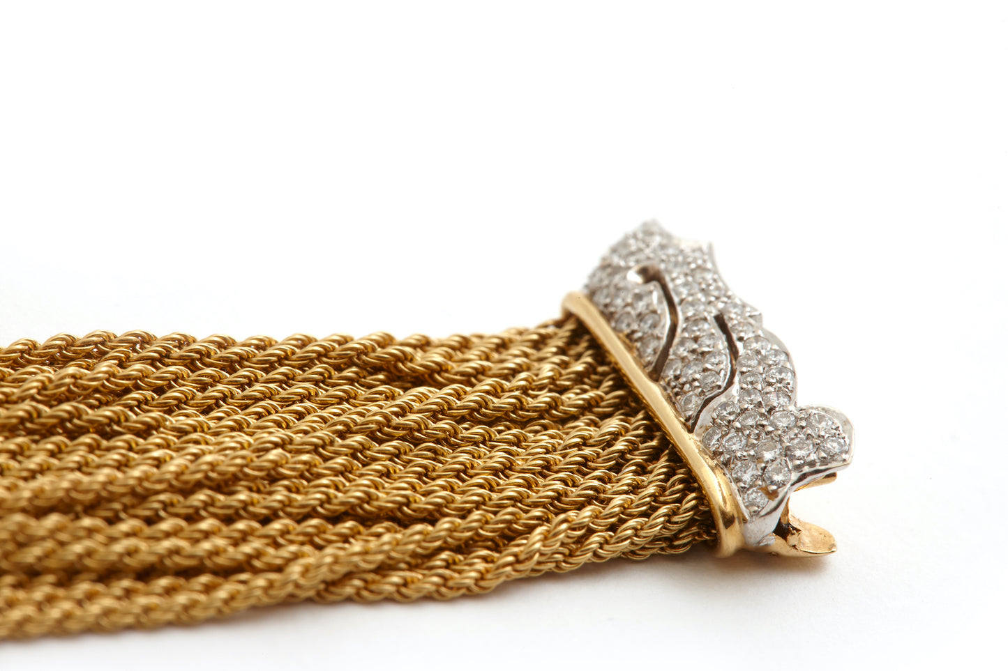 Bracelet in 18k Gold With Diamonds