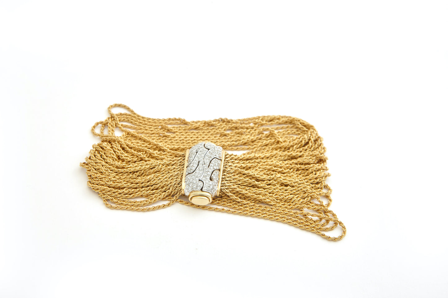 Bracelet in 18k Gold With Diamonds
