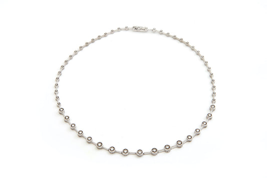 Necklace White Gold With Diamonds