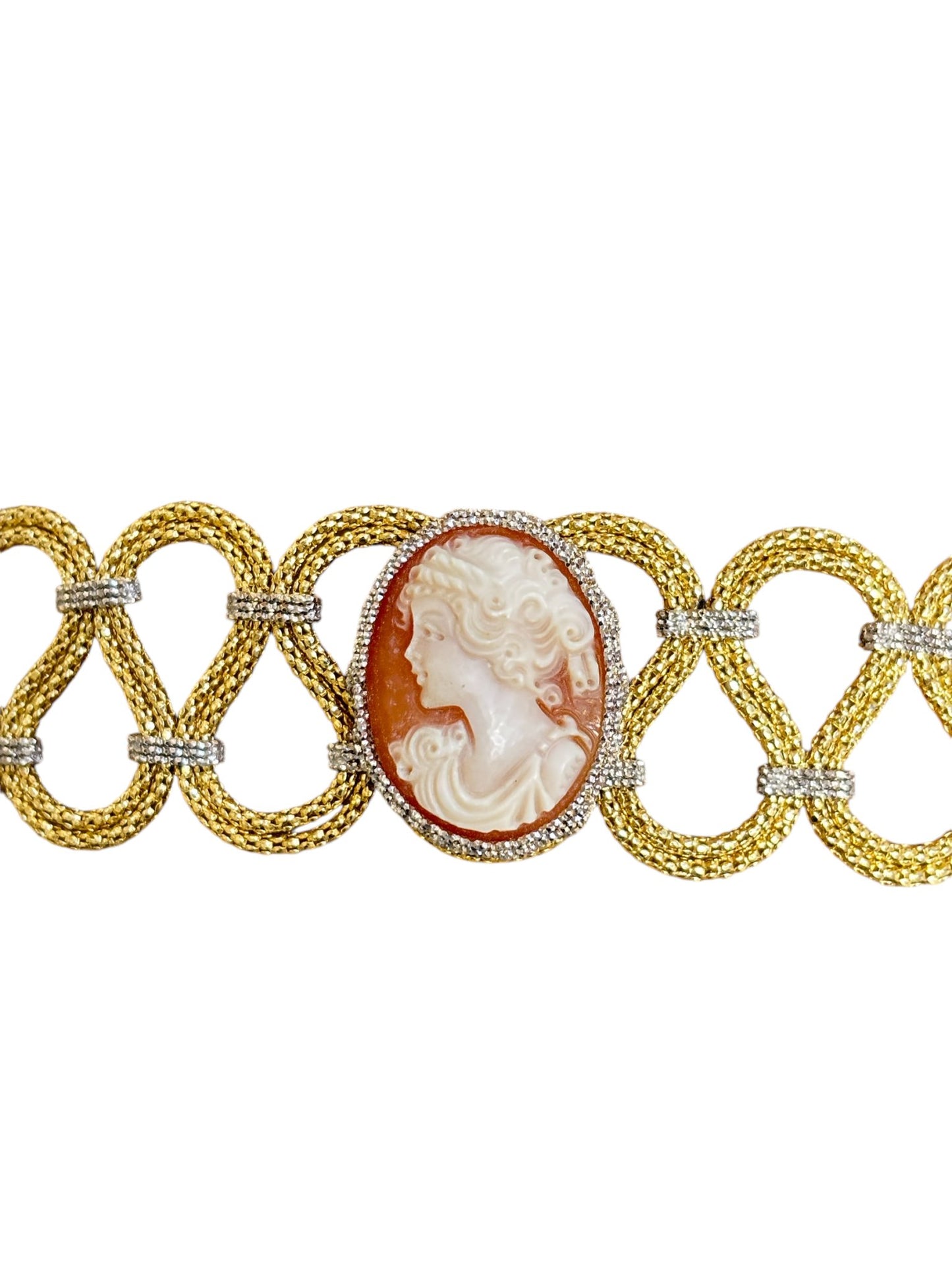 Camey Bracelet Made in Italy 18k Yellow and White Gold - R. Mouzannar