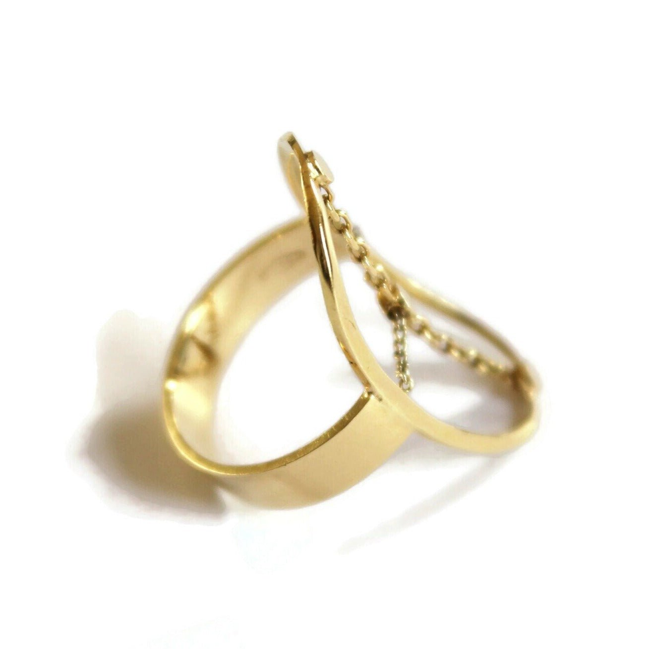 Handmade 18k Gold Oval Cocktail Ring - R. Mouzannar Jewelry