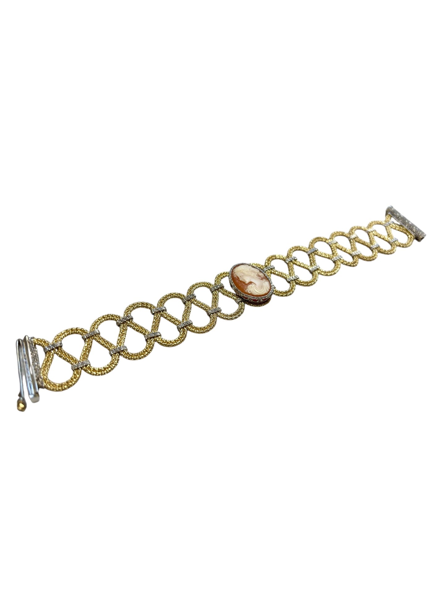 Camey Bracelet Made in Italy 18k Yellow and White Gold - R. Mouzannar