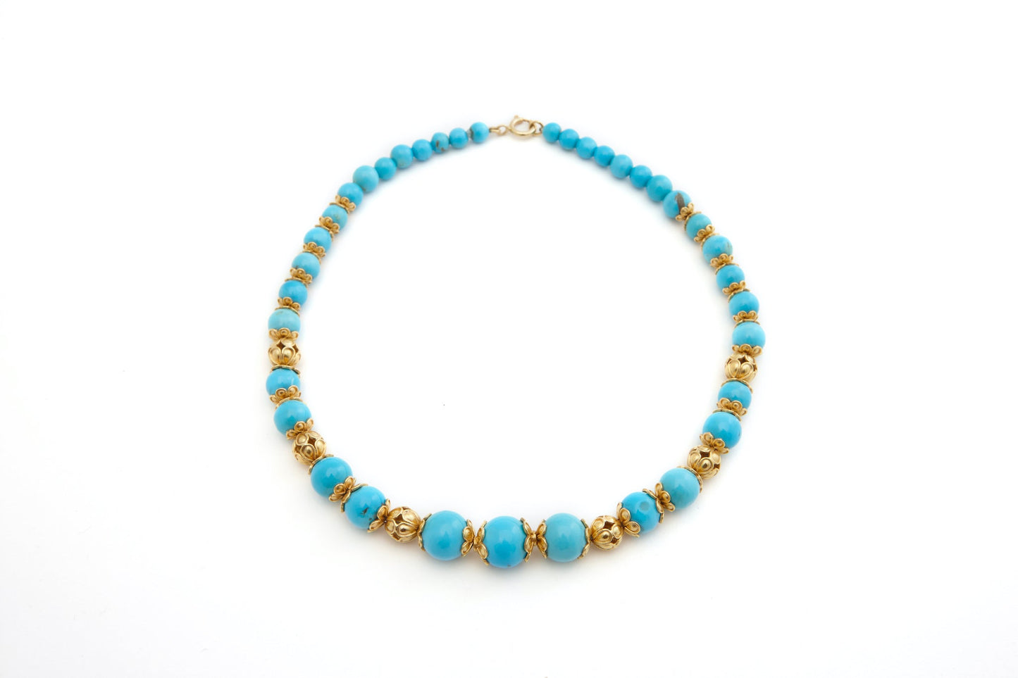 Necklace Gold With Turquoise