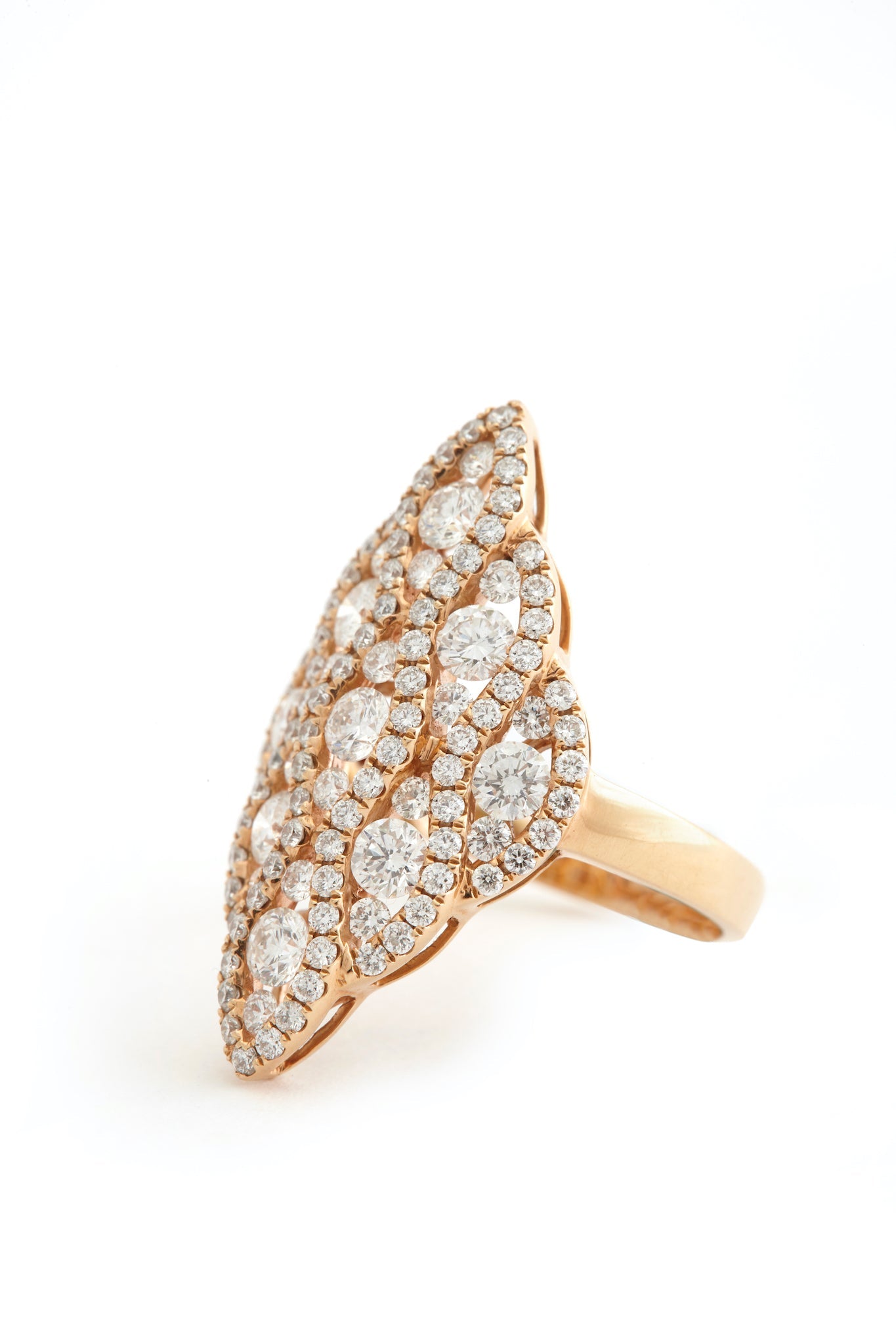 Ring Pink Gold With Diamonds