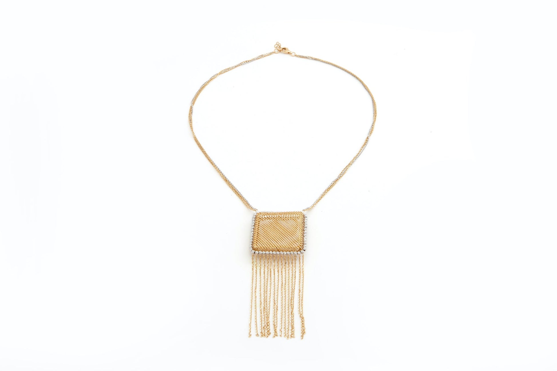 Necklace White  and  Gold