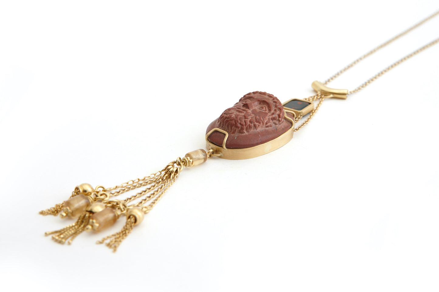 Necklace 18k Gold With Stone