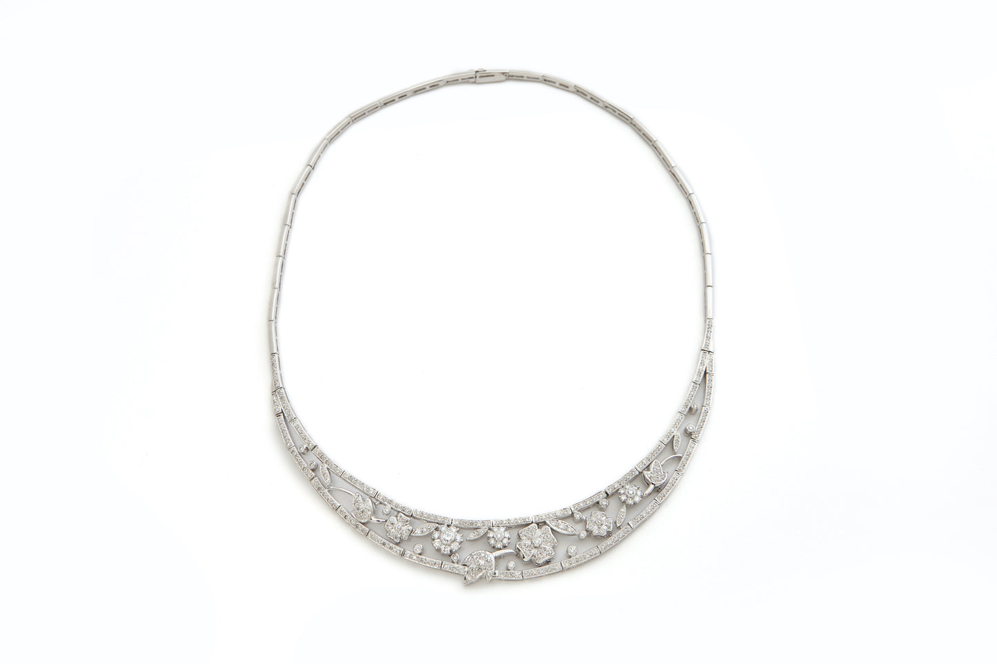 Necklace 18k White Gold With Diamonds