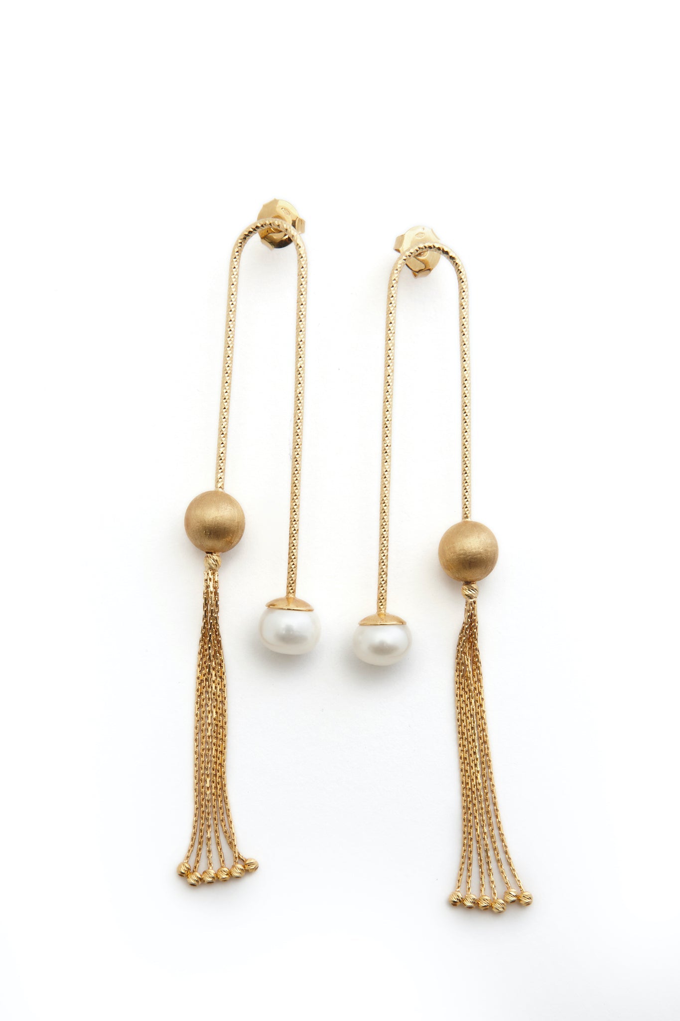 Earrings Gold With Pearl