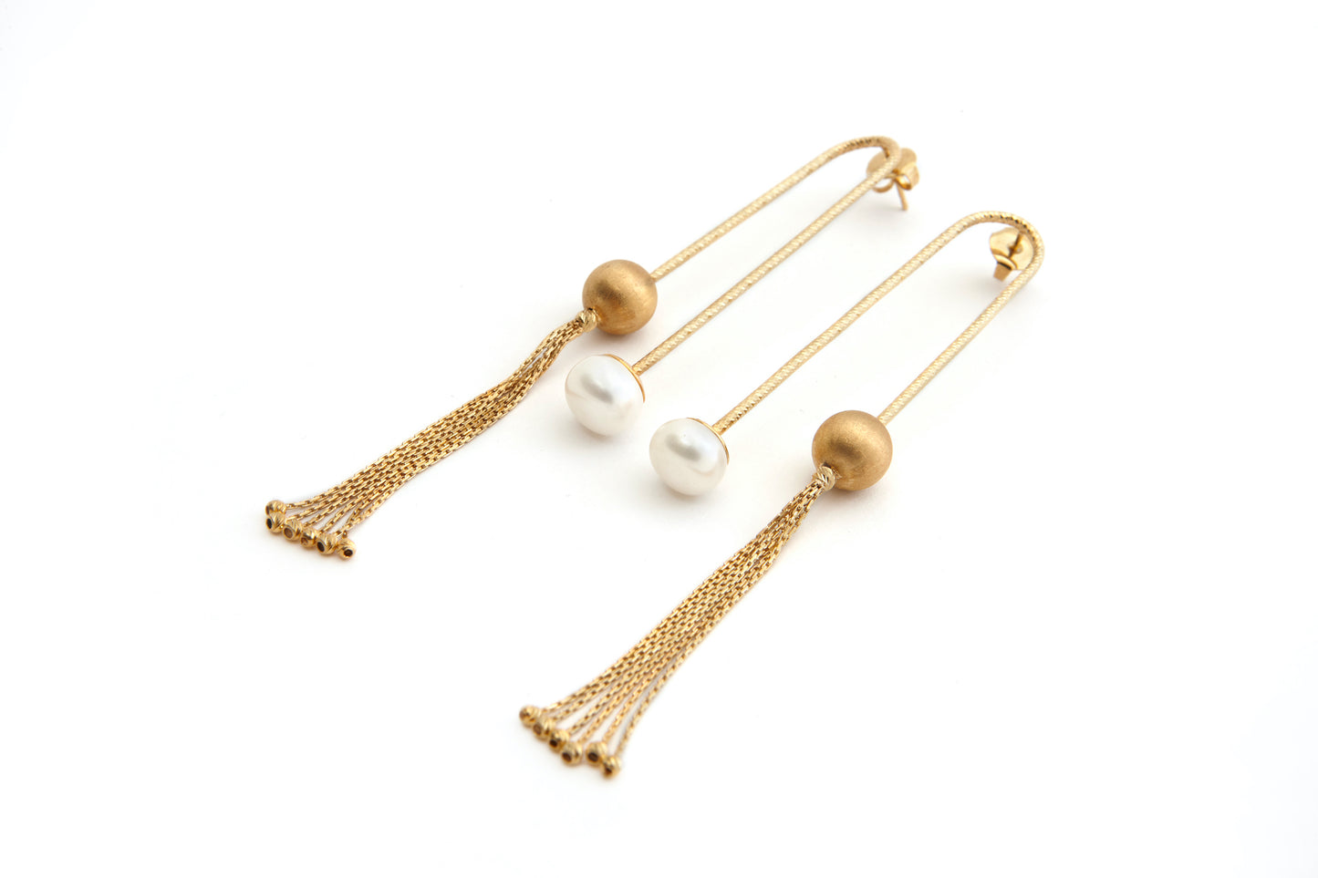 Earrings 18k Gold With Pearl