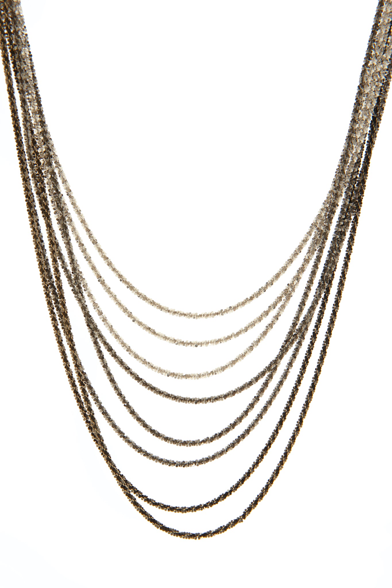 Necklace Black and Grey 18k Gold