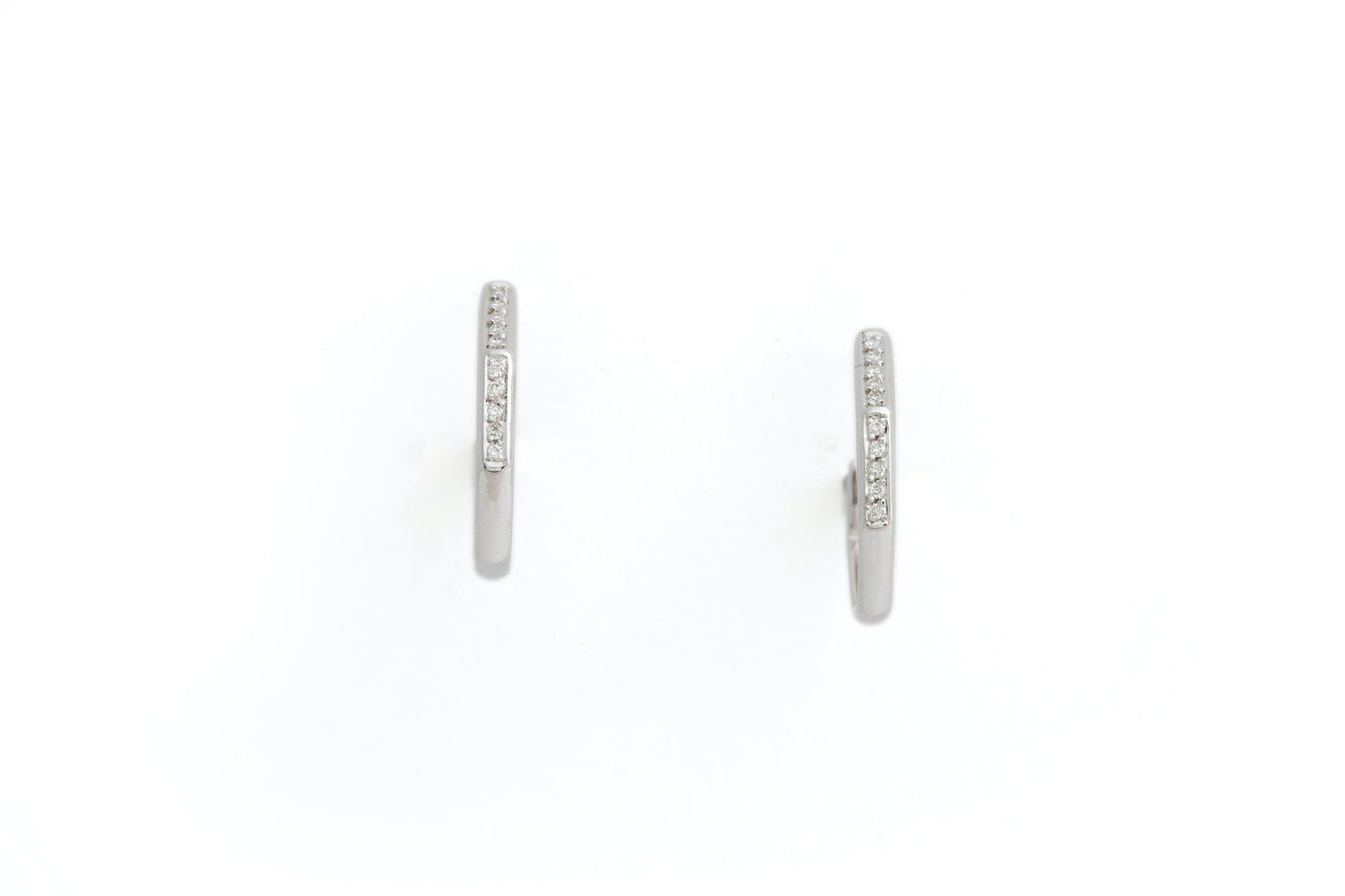 Earrings 18k White Gold With Diamonds