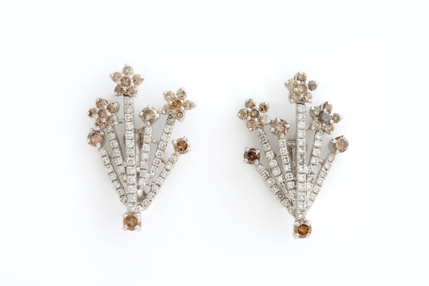 Earrings White Gold With Diamonds