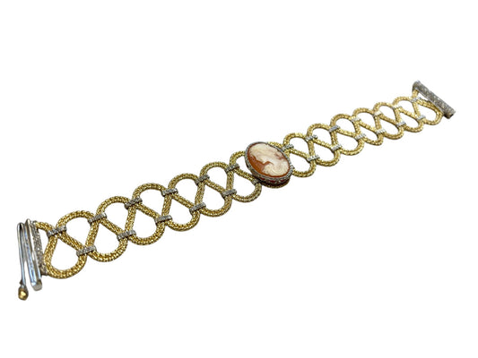 Camey Bracelet Made in Italy 18k Yellow and White Gold - R. Mouzannar