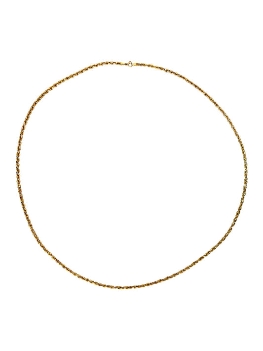 Made in Italy Diamond Cut 32” Gold Necklace 18K - R. Mouzannar