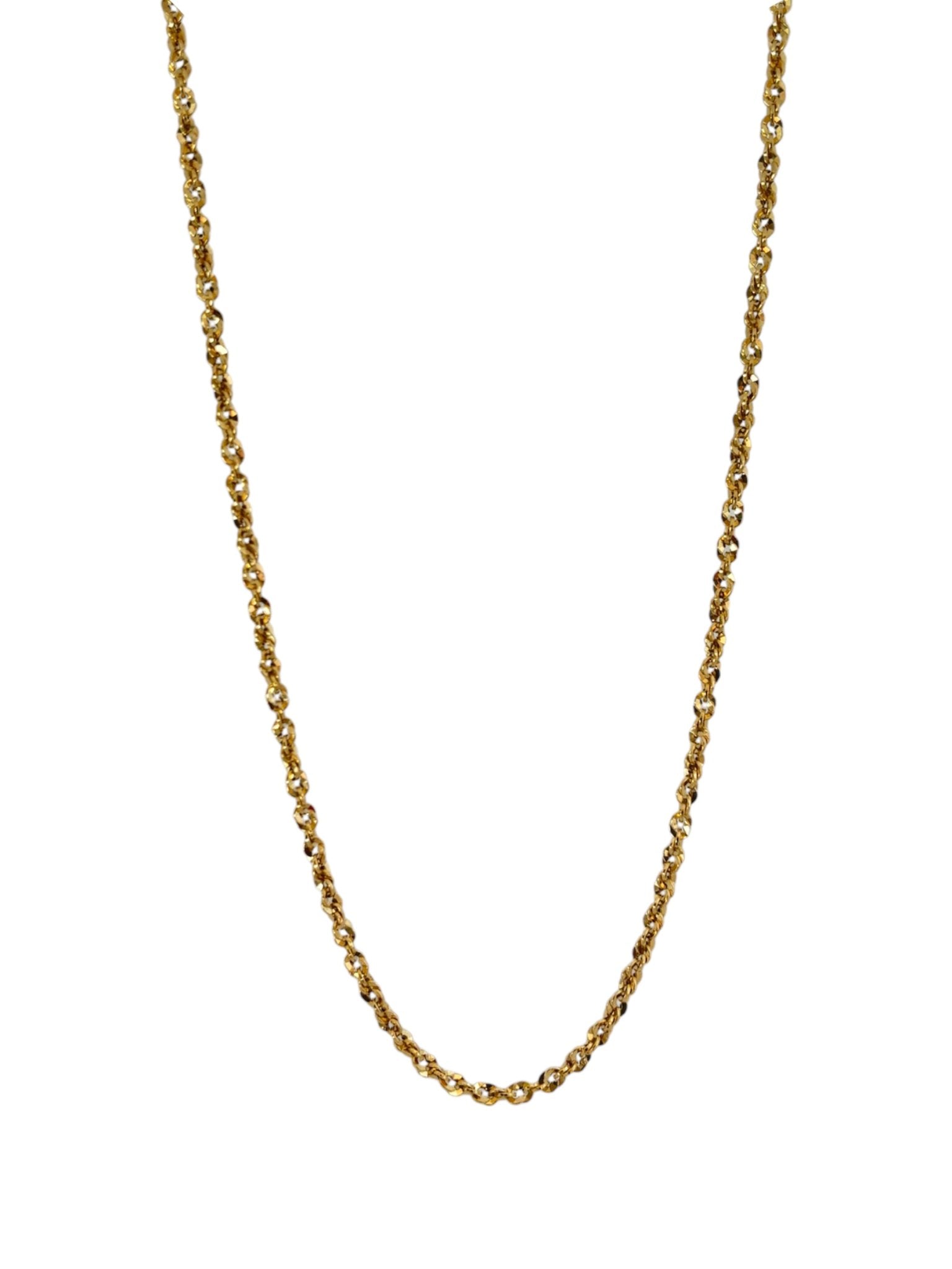 Made in Italy Diamond Cut 32” Gold Necklace 18K - R. Mouzannar