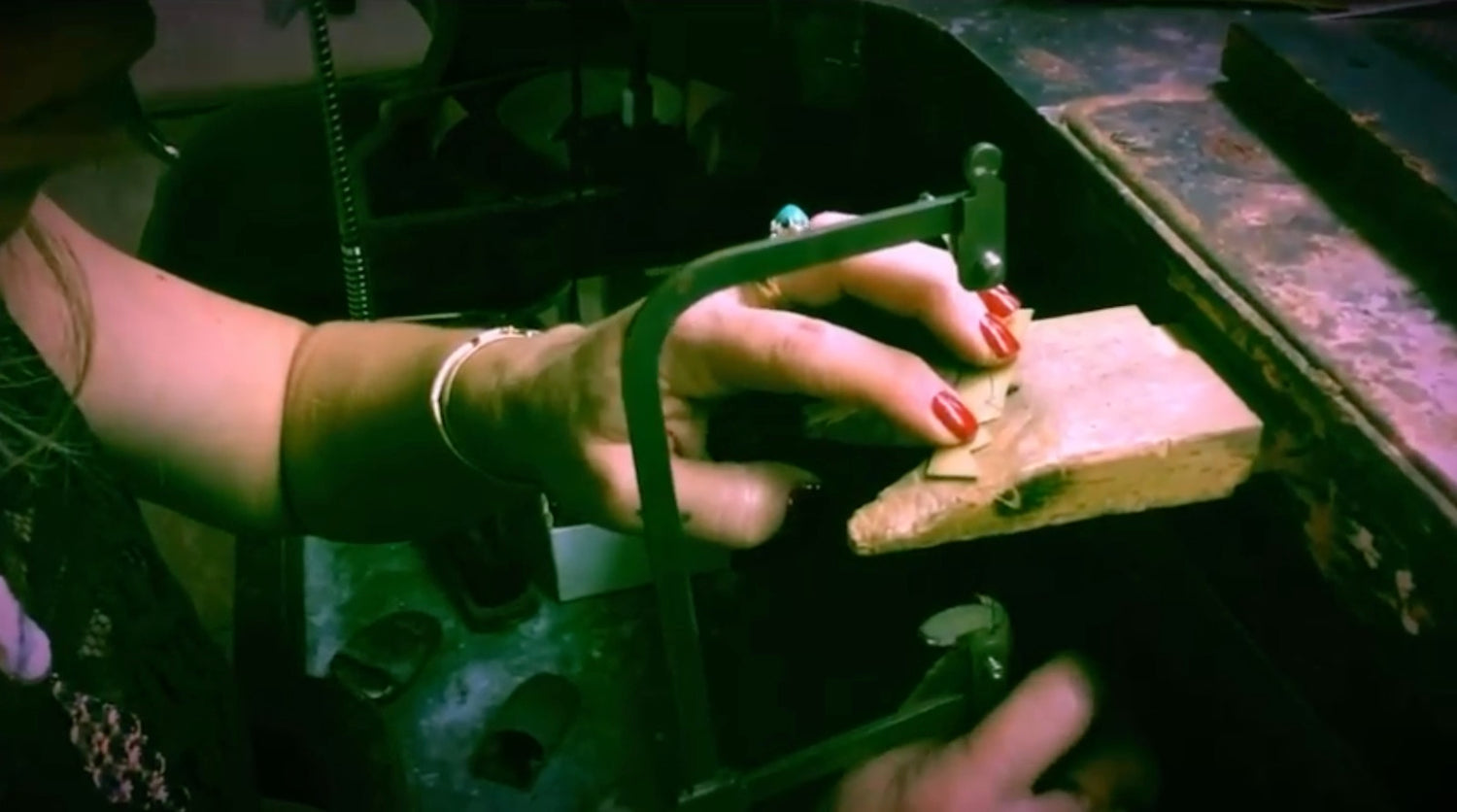 Lebanese Jewelry Artisan at work in the studio